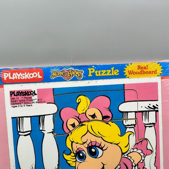 Muppet Babies Jigsaw Puzzle Kermit Miss Piggy Wood Board Sealed 7 Piece - Picture 6 of 9